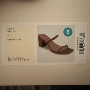 a new day (target brand), cris heels. worn twice, like new. 2.25 inch heel